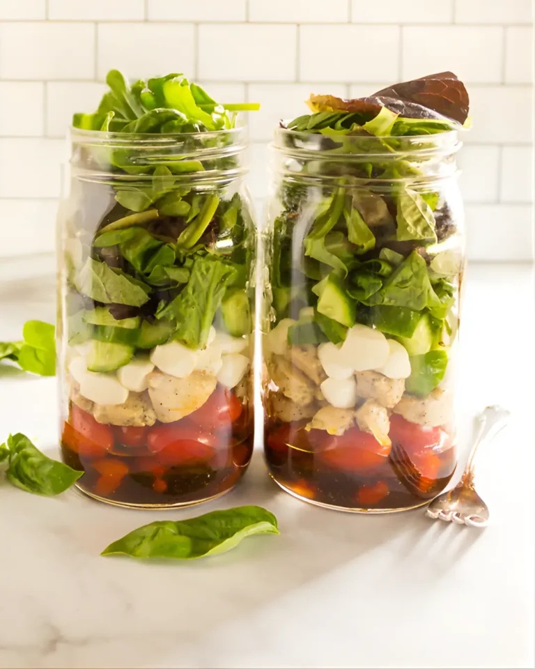 Meal prep containers with fresh ingredients